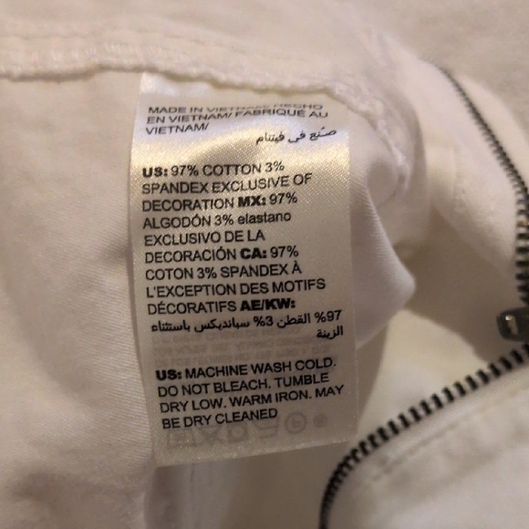 White House Black Market White Ankle Cargo Jeans - Picture 9 of 10